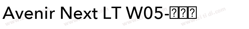 Avenir Next LT W05字体转换